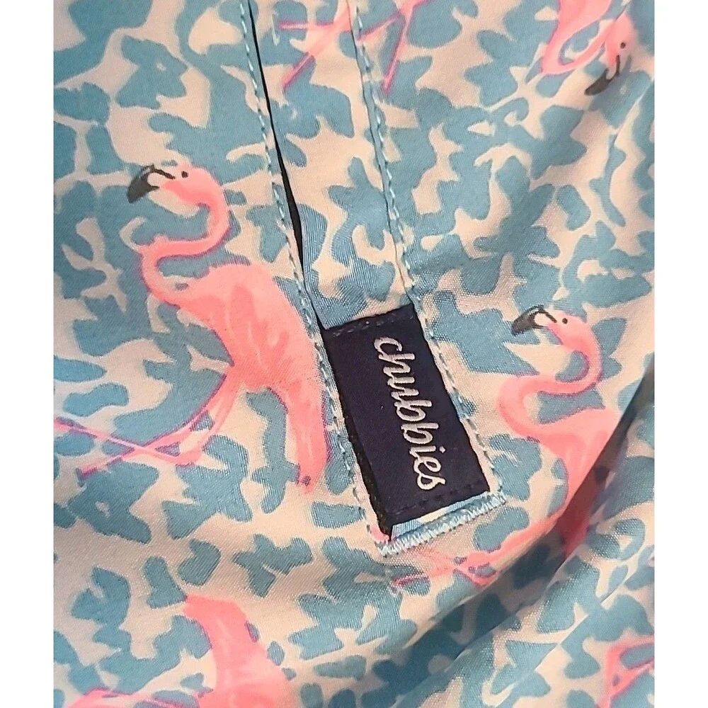 Chubbies The Domingos Are For Flamingos 5.5” Classic Swim Trunks Mens XXL
